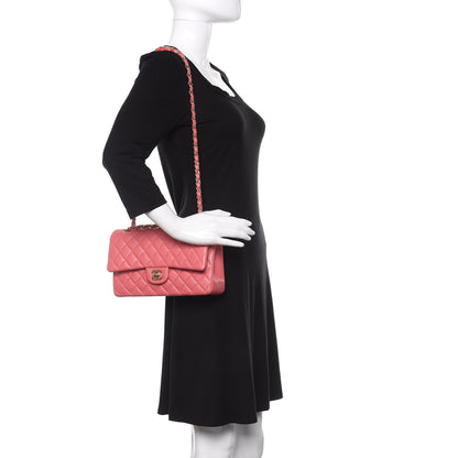 Chanel Caviar Quilted Medium Double Flap Pink 2 of 10