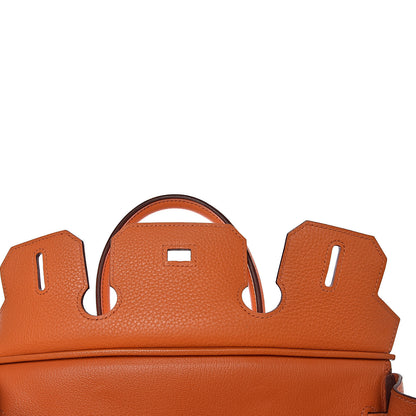 Hermes Taurillon Clemence Birkin 30 Orange 8 of 36