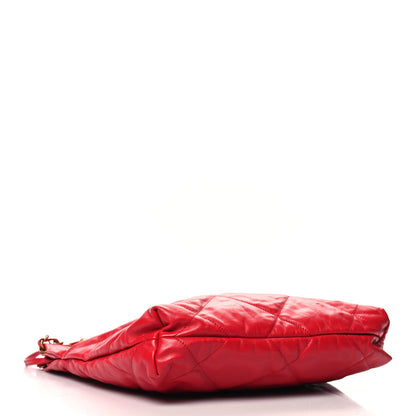 Chanel Shiny Calfskin Quilted Small 22 Red 5 of 12
