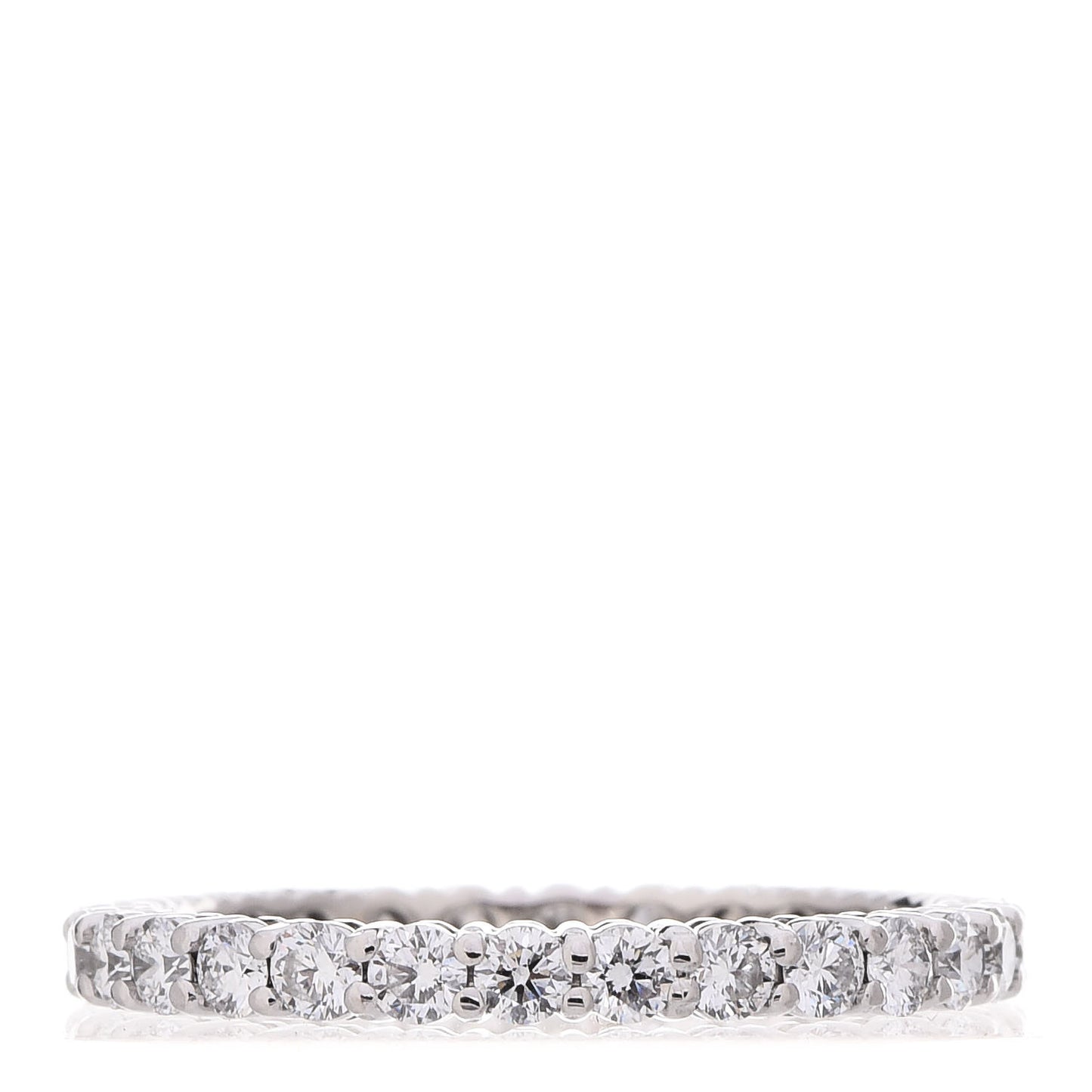 Platinum Diamond 2.2mm Embrace Eternity Band Ring 51 5.75