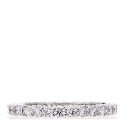 Tiffany Platinum Diamond 2.2mm Embrace Eternity Band Ring 51 5.75 3 of 4