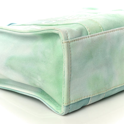 Marc Jacobs Cotton Canvas Tie Dye Small The Traveler Tote Bag Green 7 of 9