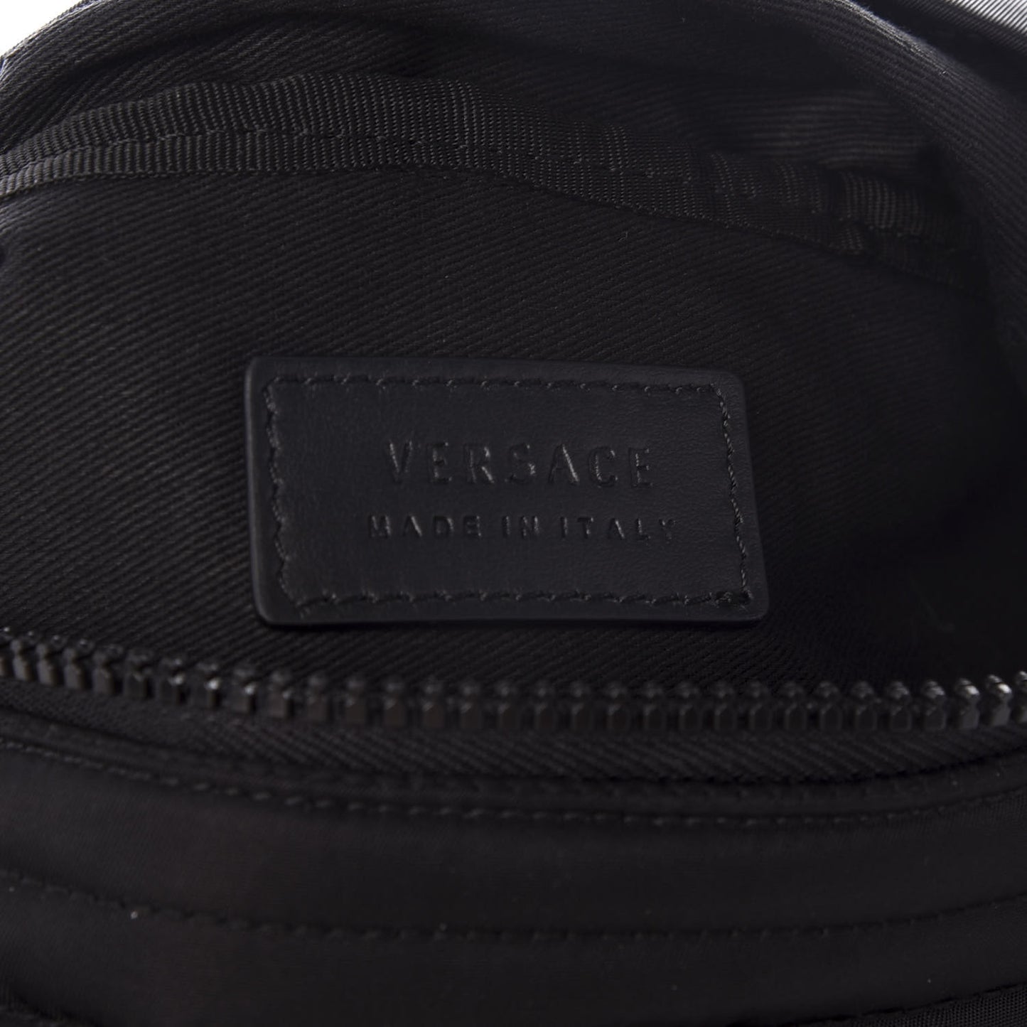 Nylon Palazzo Medusa Belt Bag Black