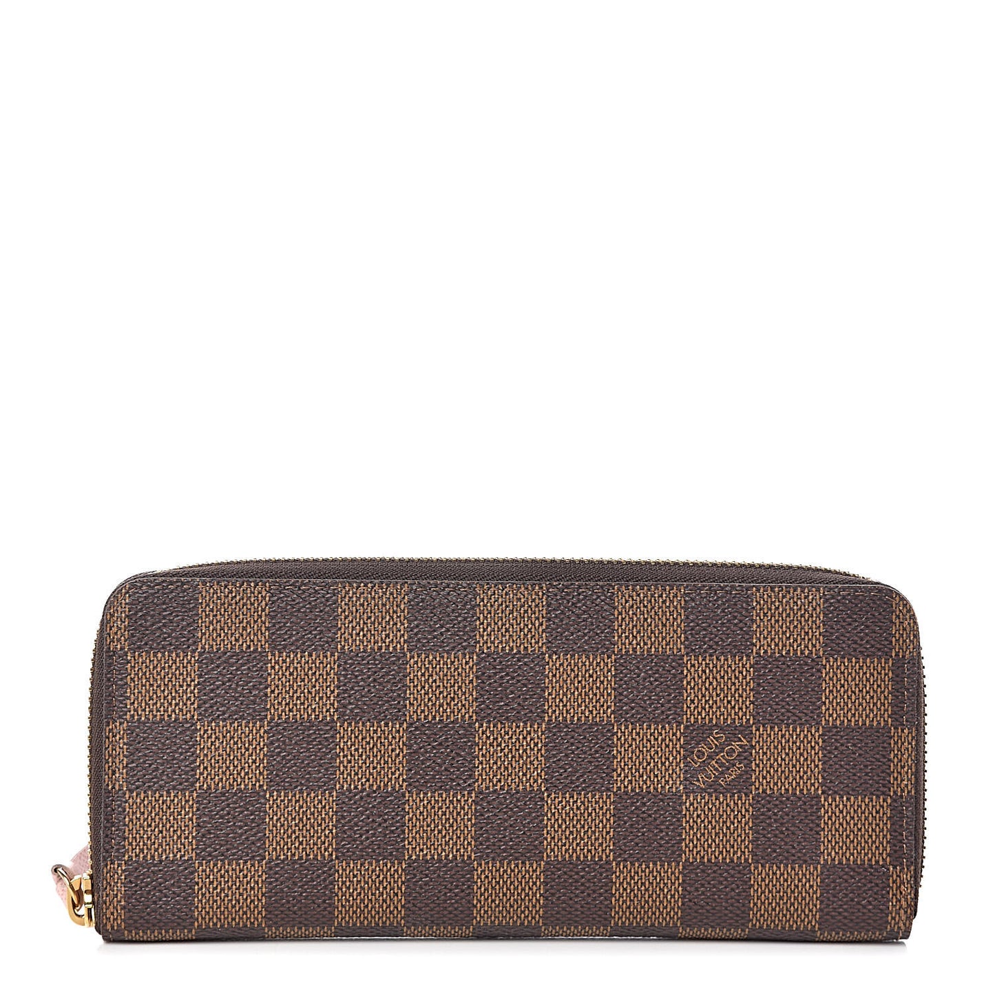 Damier Ebene Clemence Wallet Rose Ballerine