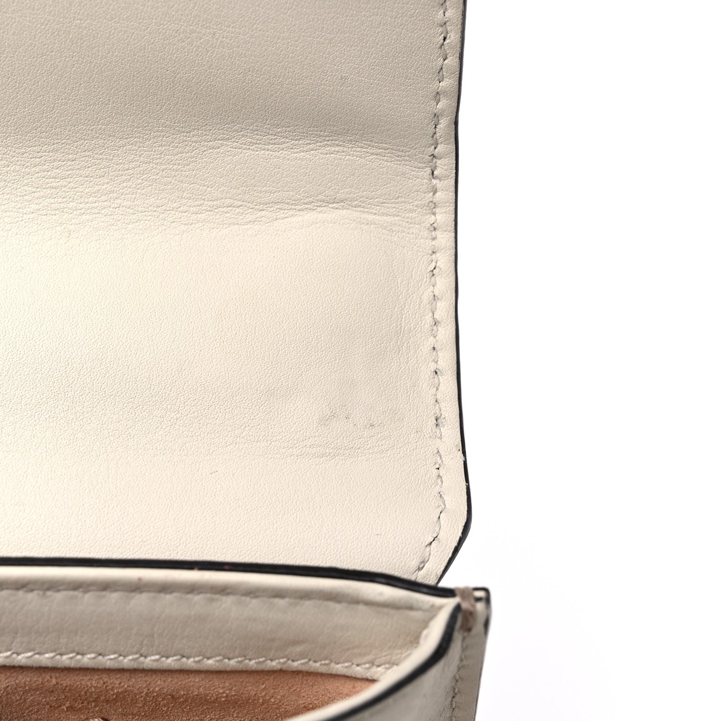 GG Supreme Monogram Studded Small Padlock Shoulder Bag White