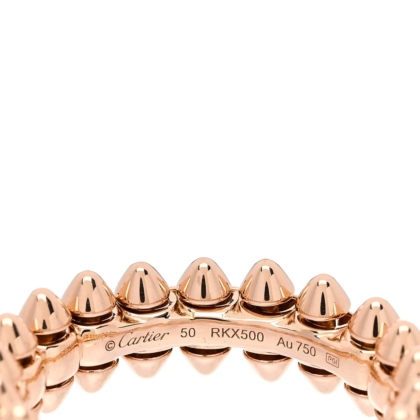 18K Pink Gold SM Clash De Cartier Ring 50 5.25