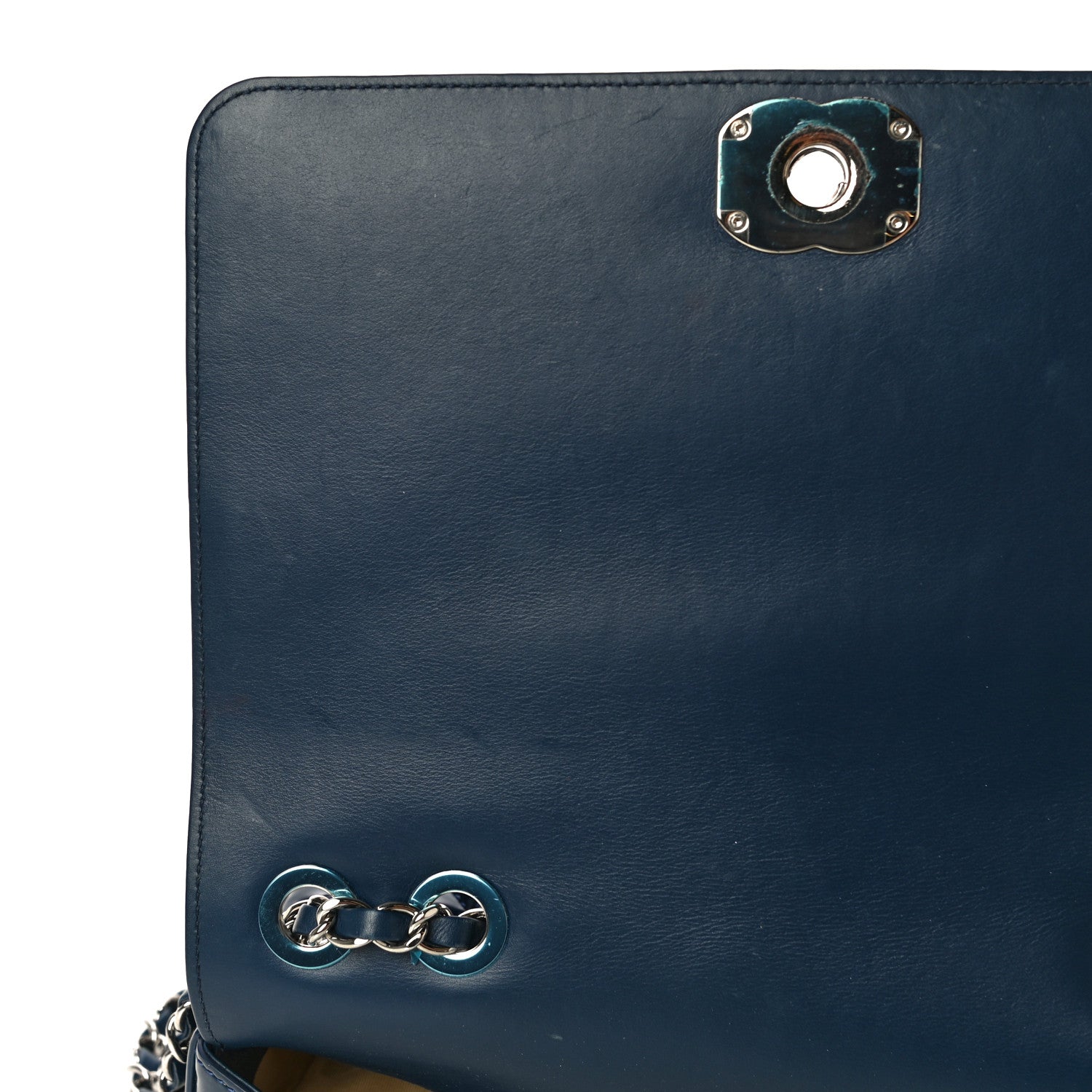 Chanel Patent Quilted Small Coco Boy Flap Navy 12 of 12