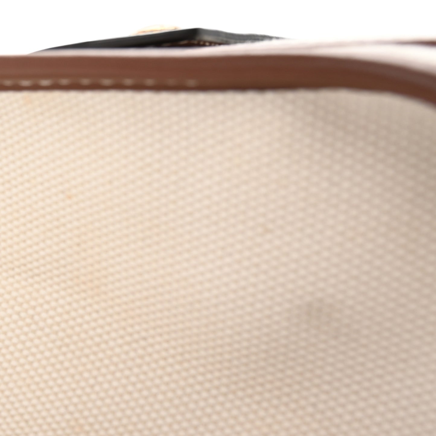 Canvas Smooth Calfskin Mini Two Tone Freya Tote Brown