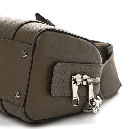 Gucci Piuma Calfskin Jumbo GG Embossed Mini Duffle Bag Good Taupe 9 of 9
