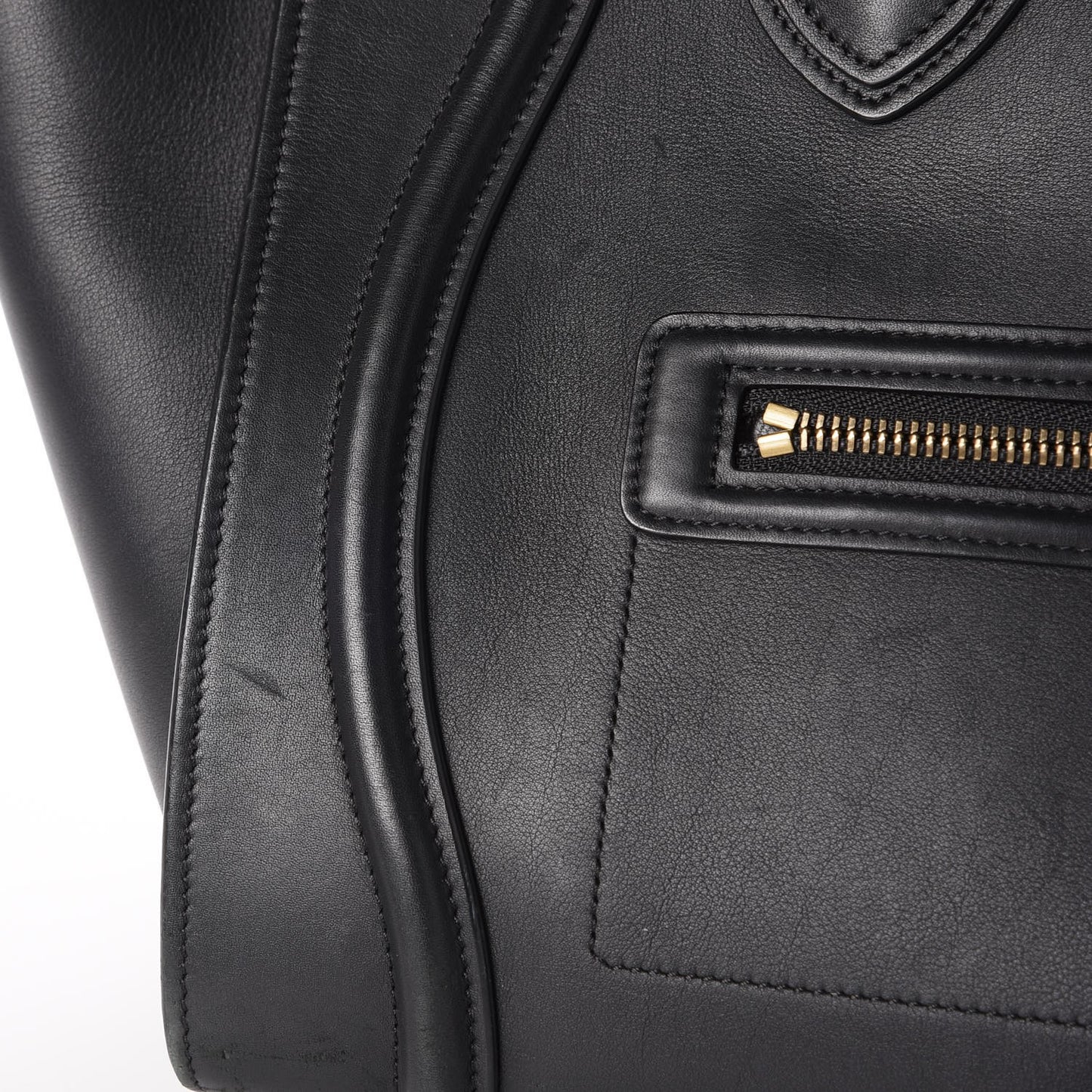 Smooth Calfskin Mini Luggage Black