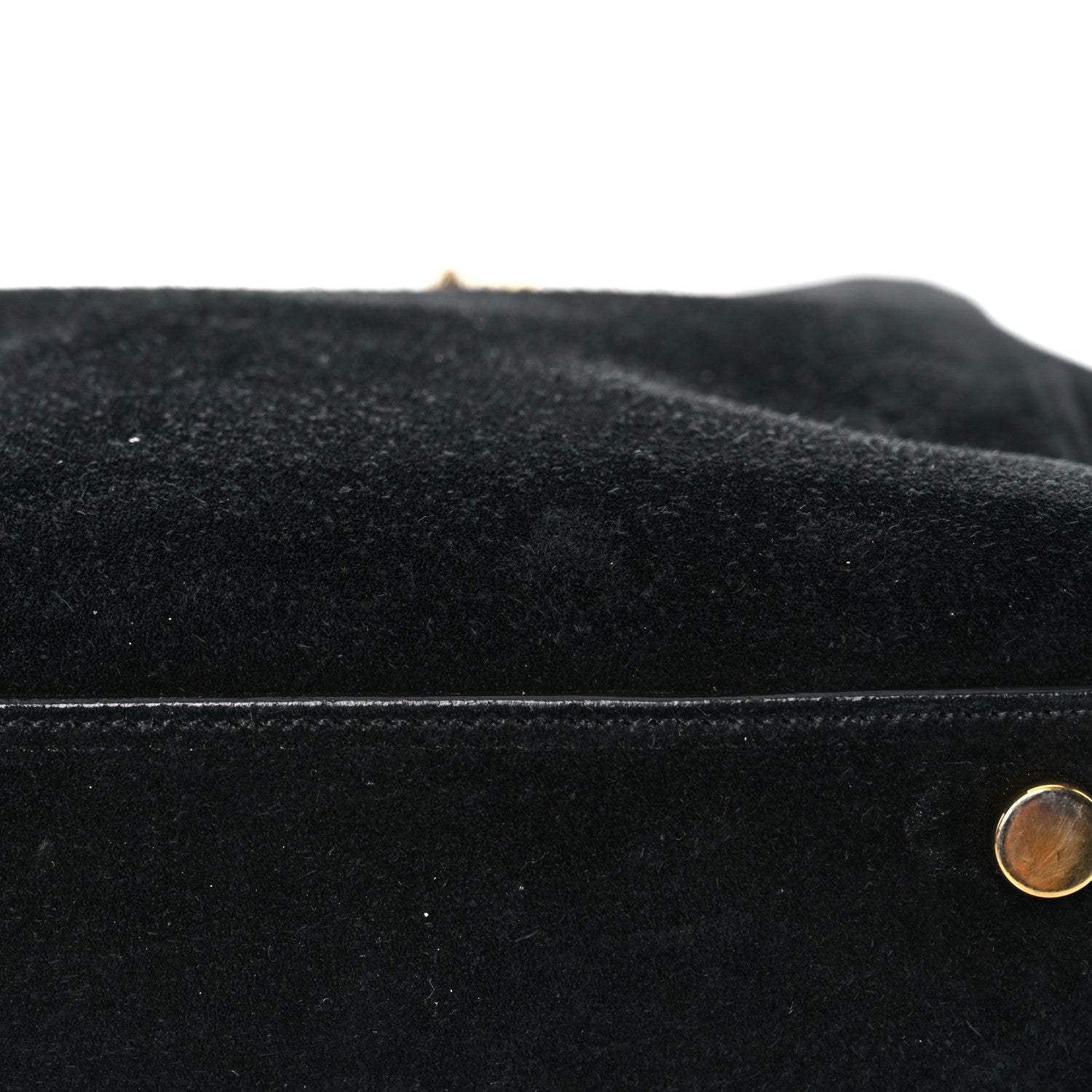 Saint Laurent Suede Monogram Cassandre Shopper Black 23 of 30