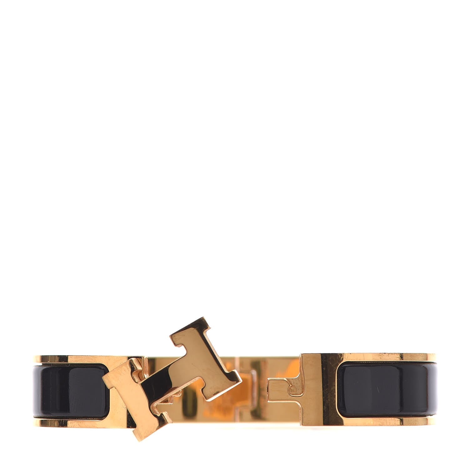 Hermes Enamel Narrow Clic Clac H Bracelet PM Black 4 of 6