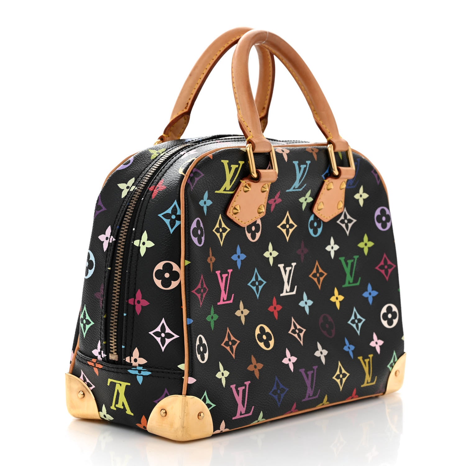 Louis Vuitton Monogram Multicolor Trouville Black 3 of 10