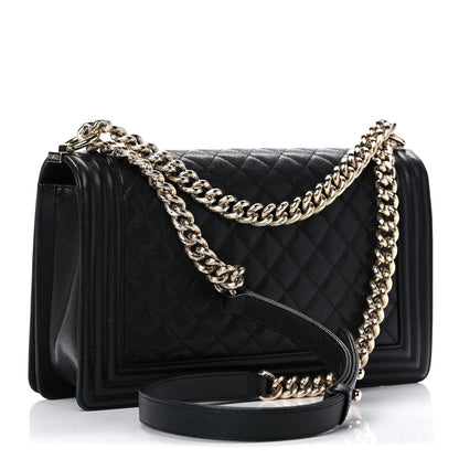 Chanel Caviar Quilted New Medium Boy Flap Black 3 of 13