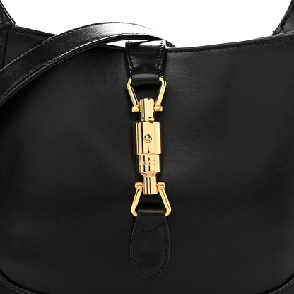 Gucci Boarded Dyana Lux Calfskin Small Jackie 1961 Hobo Black 8 of 10