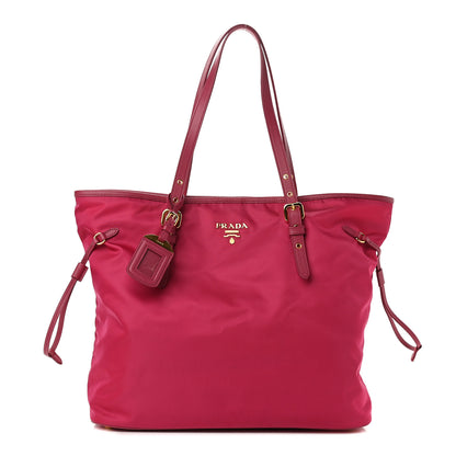 Prada Tessuto Nylon Saffiano Shopping Tote Ibisco 1 of 10