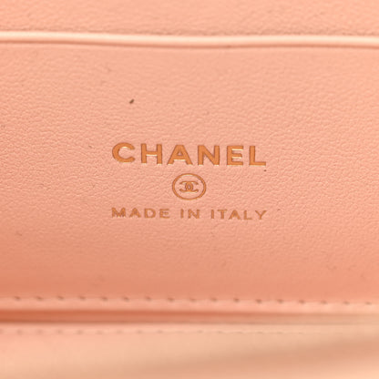 Chanel Lambskin Quilted Sweet Camellia Small Vanity Case With Chain Pink 6 of 15