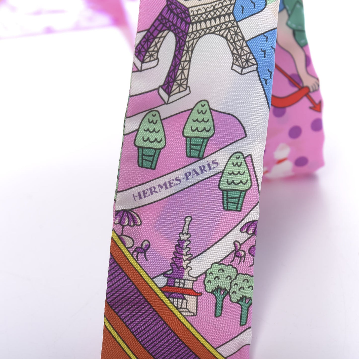 Silk Les Nouveaux Amoureux de Paris Twilly Rose Buvard White Vert
