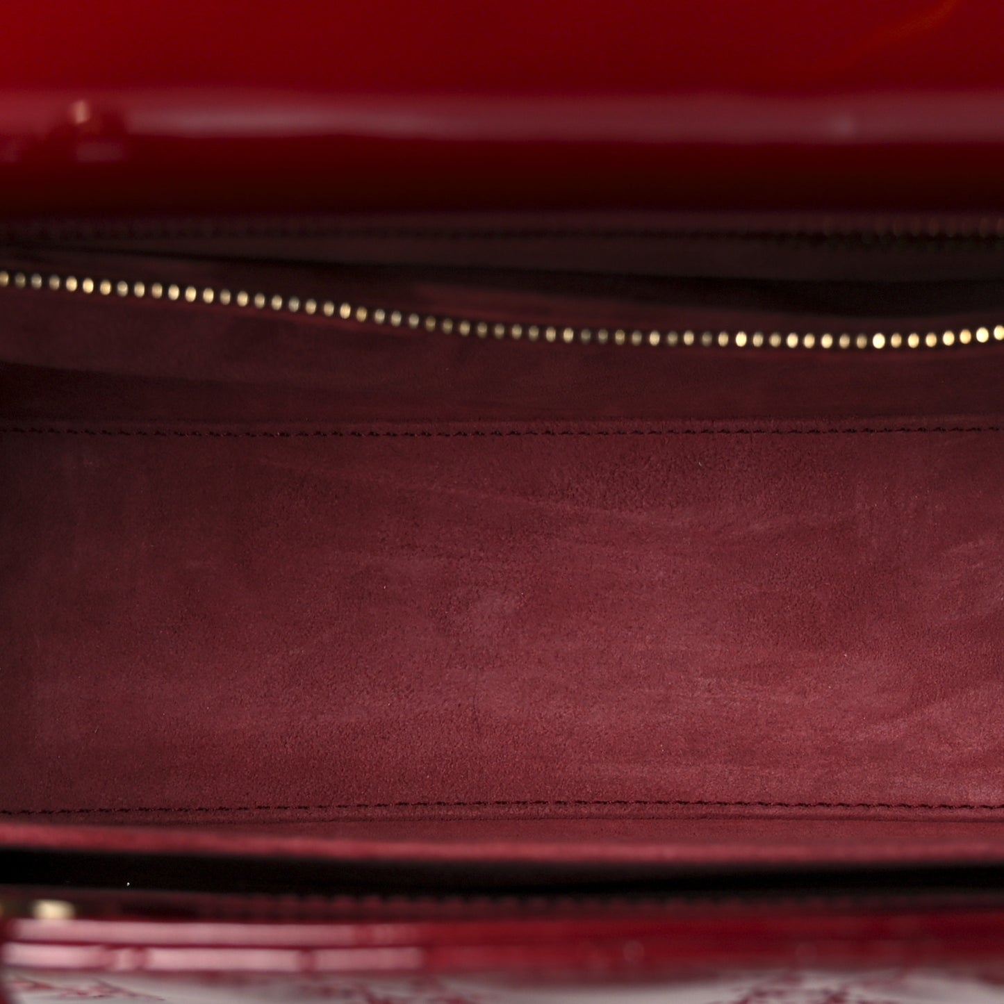 Patent Cannage Medium Lady Dior Red