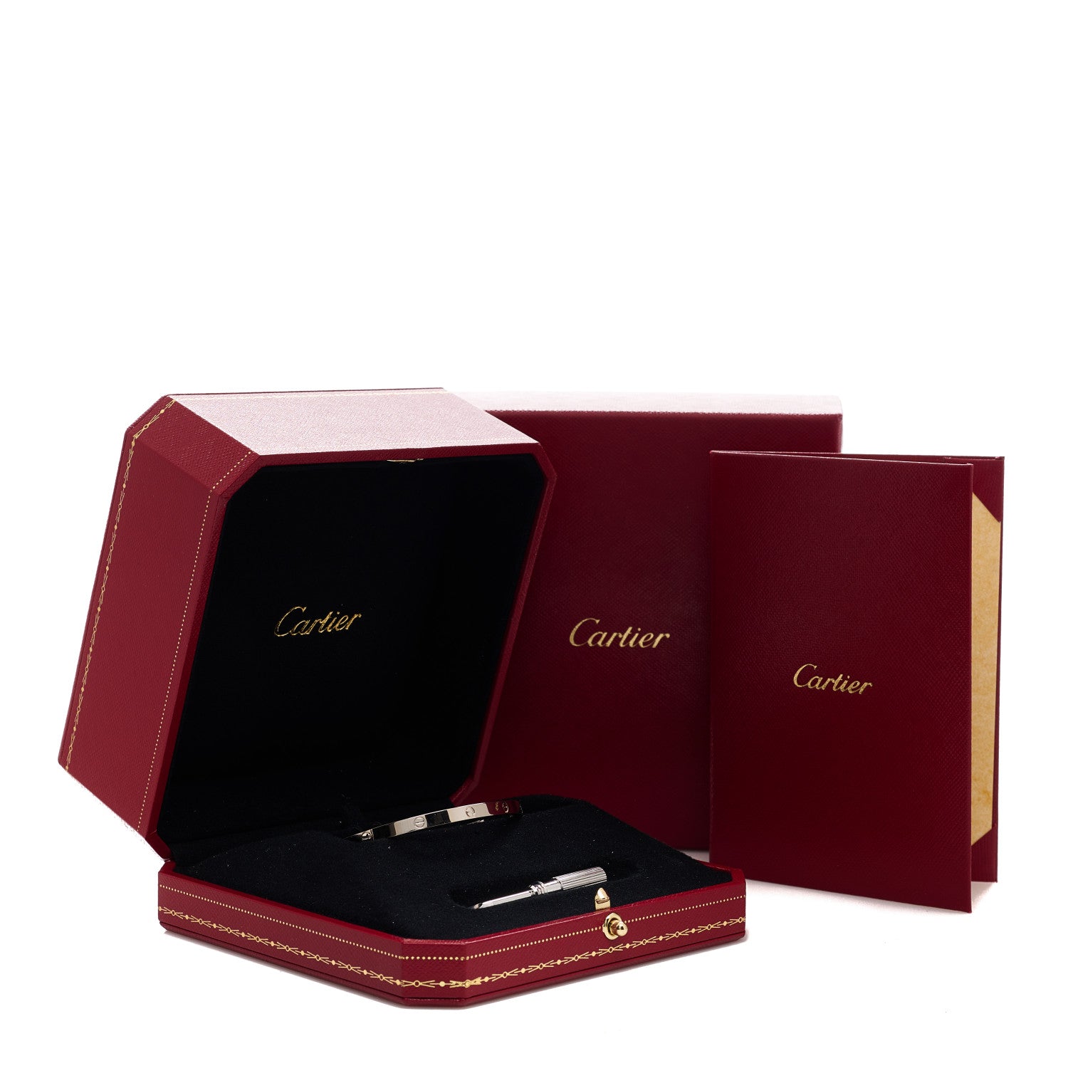 Cartier 18K White Gold Small LOVE Bracelet 17 5 of 5