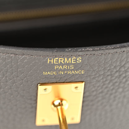 Hermes Togo Kelly Retourne 25 Etain 6 of 13