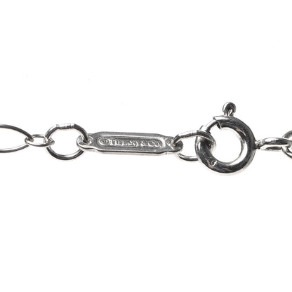 Tiffany Sterling Silver Diamond Lock Pendant Necklace 5 of 6