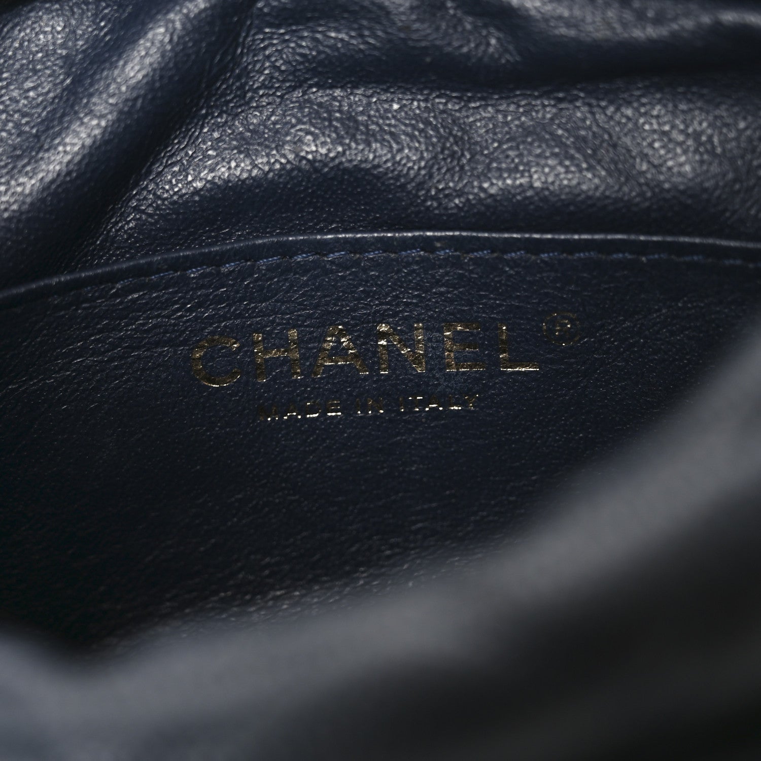 Chanel Caviar Quilted Camera Case Navy 6 of 10