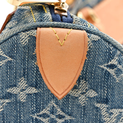 Louis Vuitton Monogram Denim Neo Speedy Blue 17 of 22