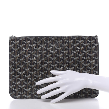 Goyard Goyardine Senat Pochette MM Black 2 of 6