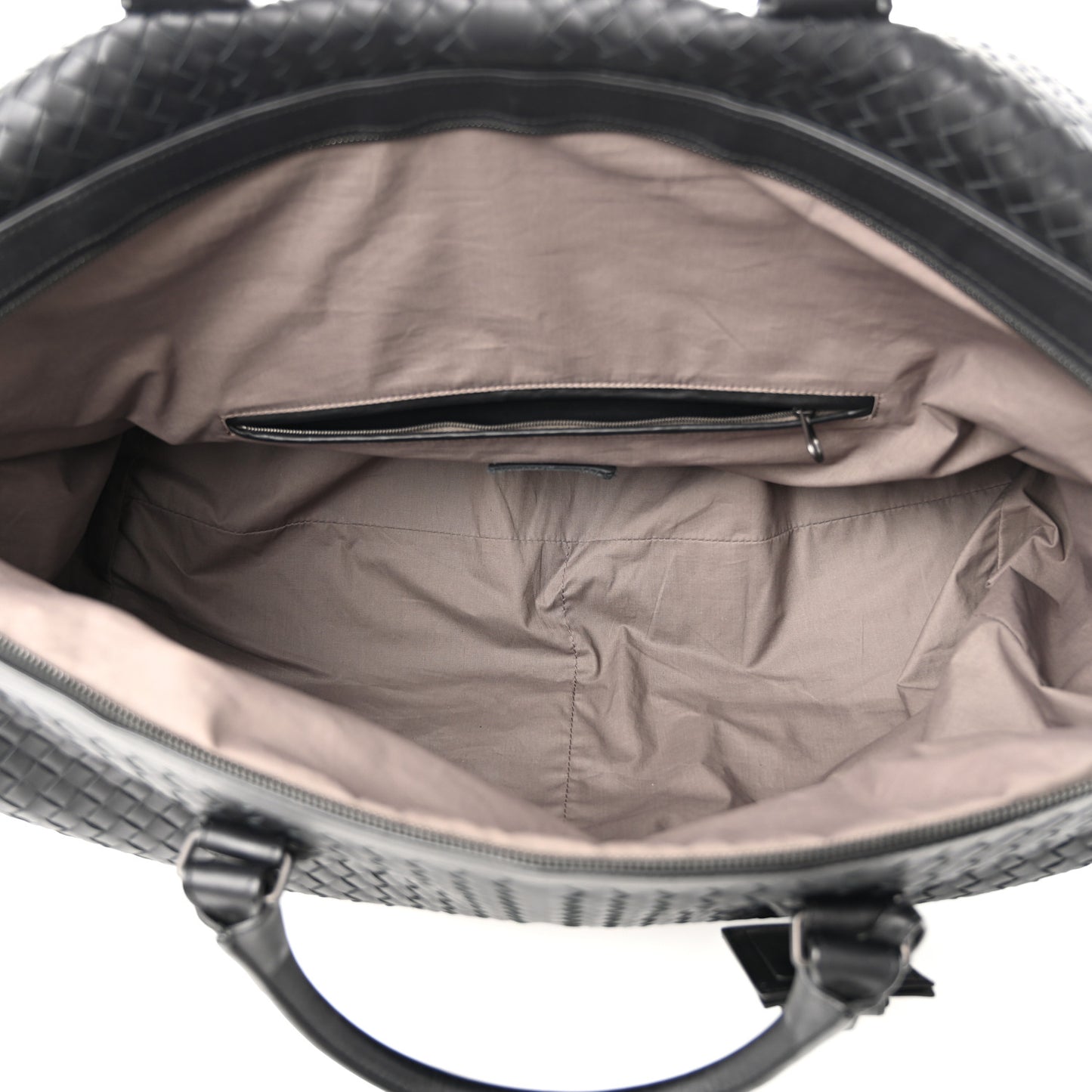 Nappa Intrecciato VN Large Duffel Ebano