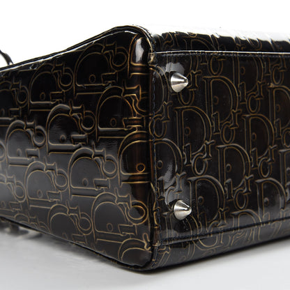 Christian Dior Patent Ultimate Medium Lady Dior Brown 10 of 12