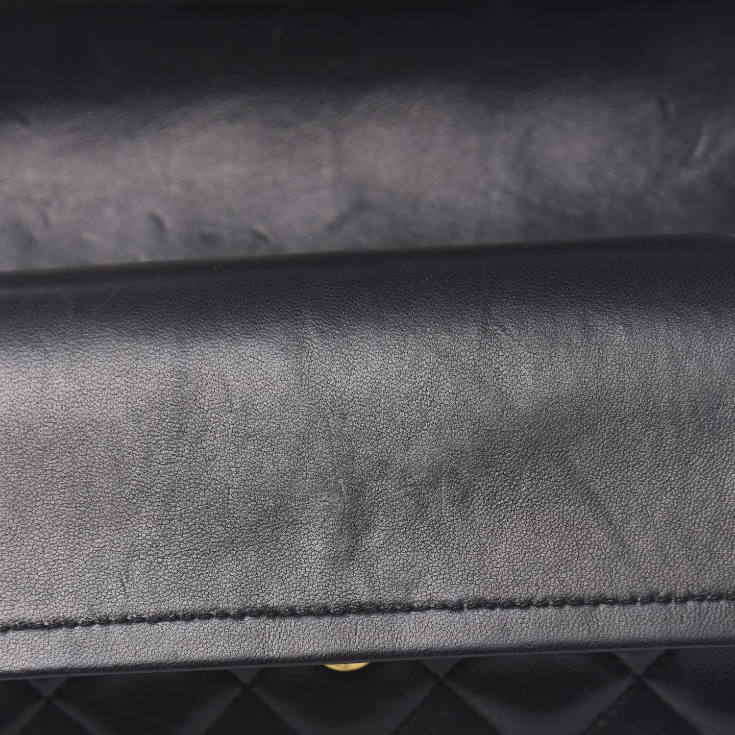 Chanel Lambskin Quilted Medium Double Flap Black 12 of 15