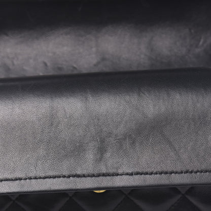 Chanel Lambskin Quilted Medium Double Flap Black 12 of 15