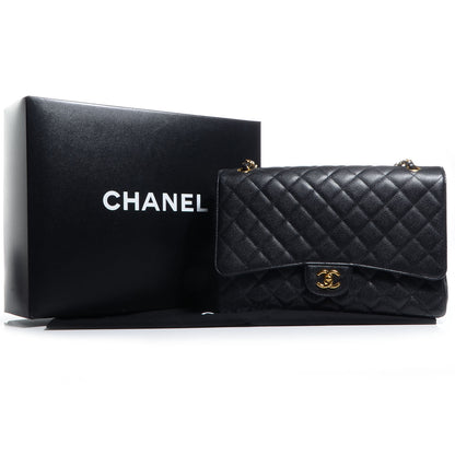 Chanel Caviar Maxi Single Flap Black 9 of 9