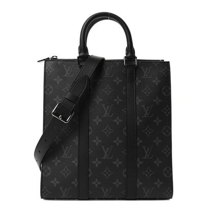 Louis Vuitton Monogram Eclipse Sac Plat Cross 1 of 9