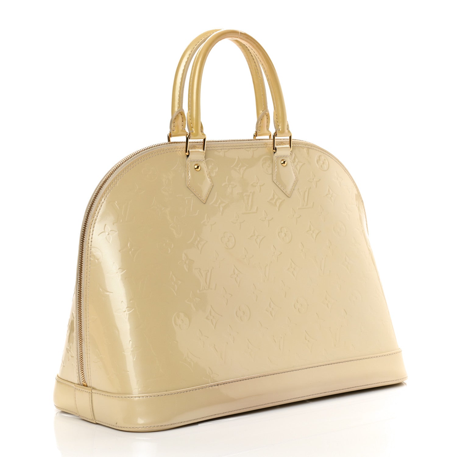 Louis Vuitton Vernis Alma GM Blanc Corail 3 of 18