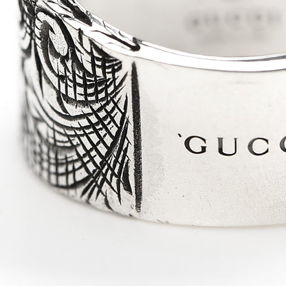 Gucci Sterling Silver Letter X Ring 66 11.5 8 of 9