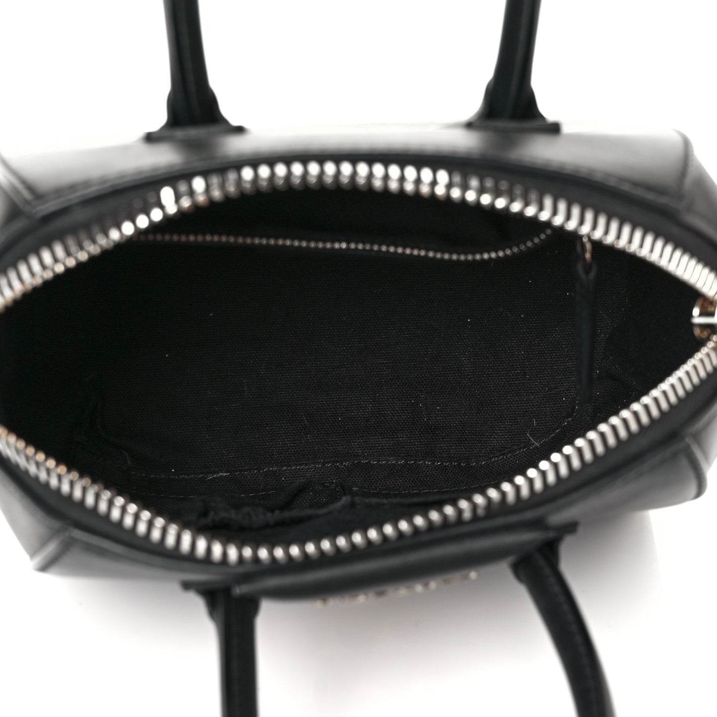 Smooth Calfskin Triangle Studded Mini Antigona Black