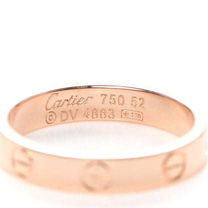 Cartier 18K Pink Gold 3.5mm LOVE Wedding Band Ring 52 6 4 of 4
