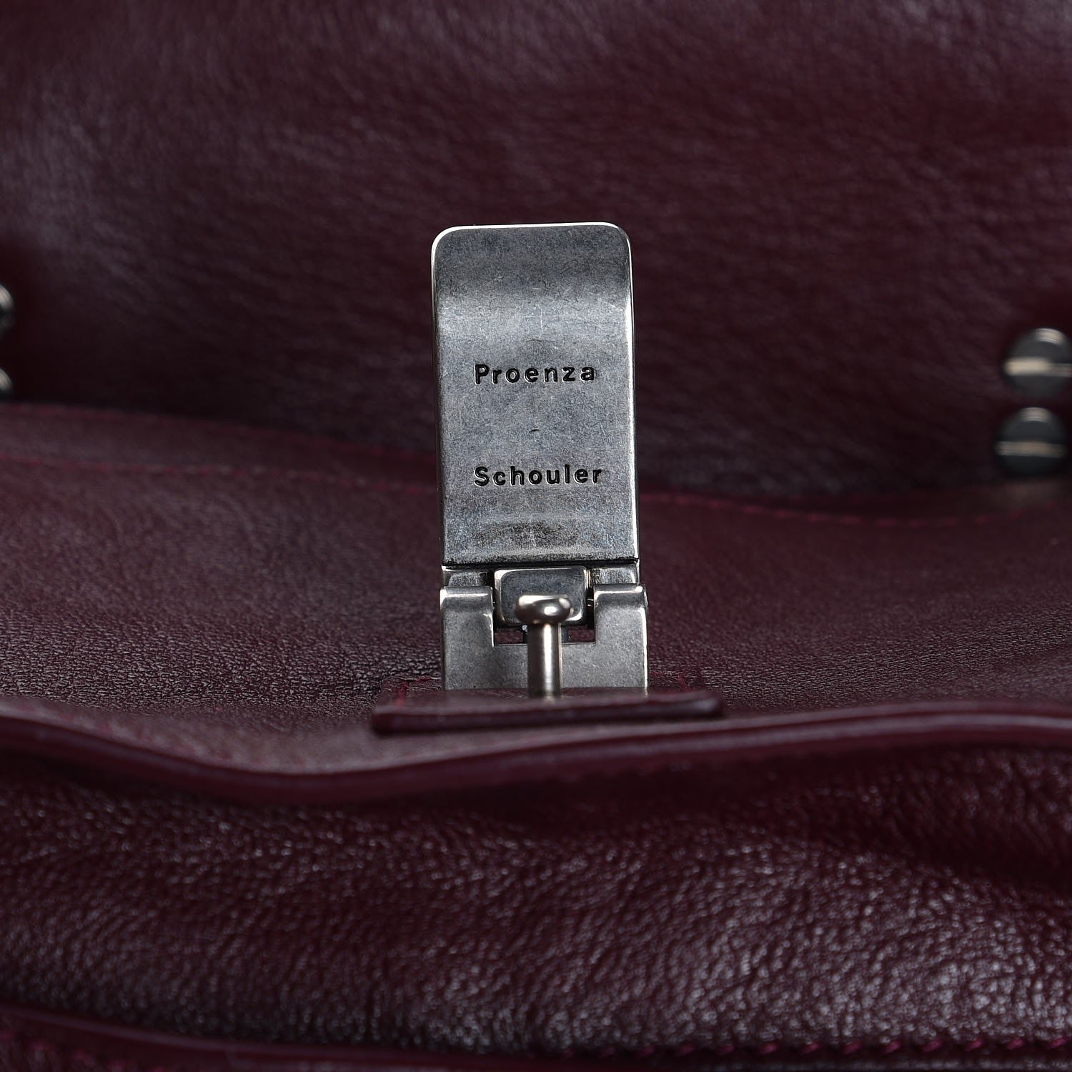 Proenza Schouler Lambskin Tiny PS1 Satchel Oxblood 9 of 9