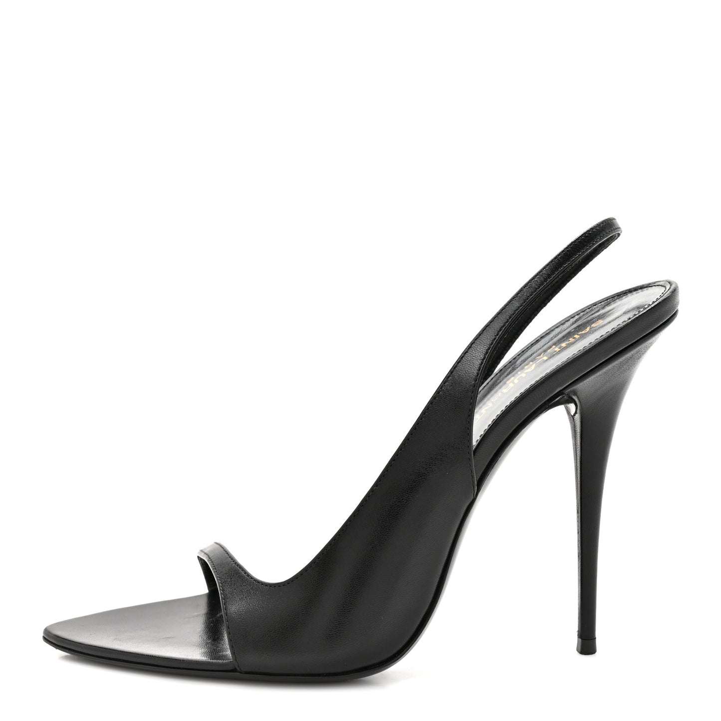 Calfskin Gippy 110mm Sandals  40 Black