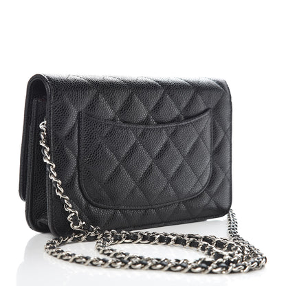 Chanel Caviar Quilted Wallet On Chain WOC Black 3 of 11