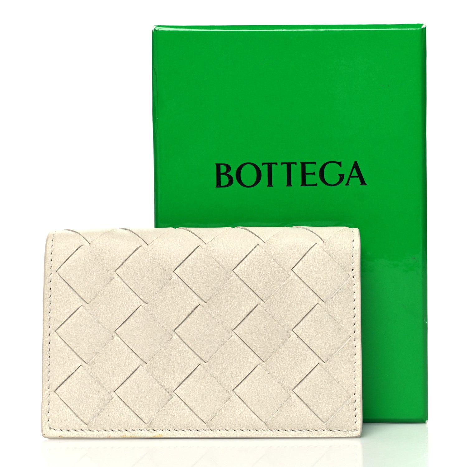 Bottega Veneta Nappa Intrecciato Zip Wallet White 11 of 11