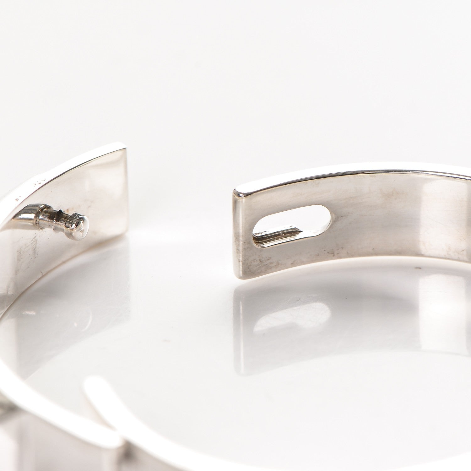 Hermes Sterling Silver PM Collier De Chien Bracelet SH 4 of 5