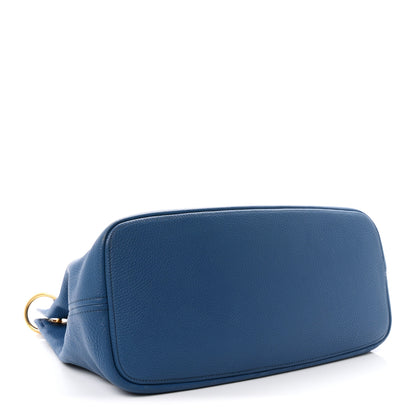 Prada Vitello Daino Hobo Cobalt 4 of 12