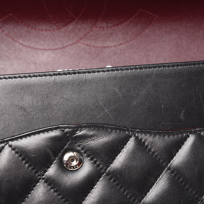 Chanel Lambskin Quilted Jumbo Double Flap Black 12 of 16