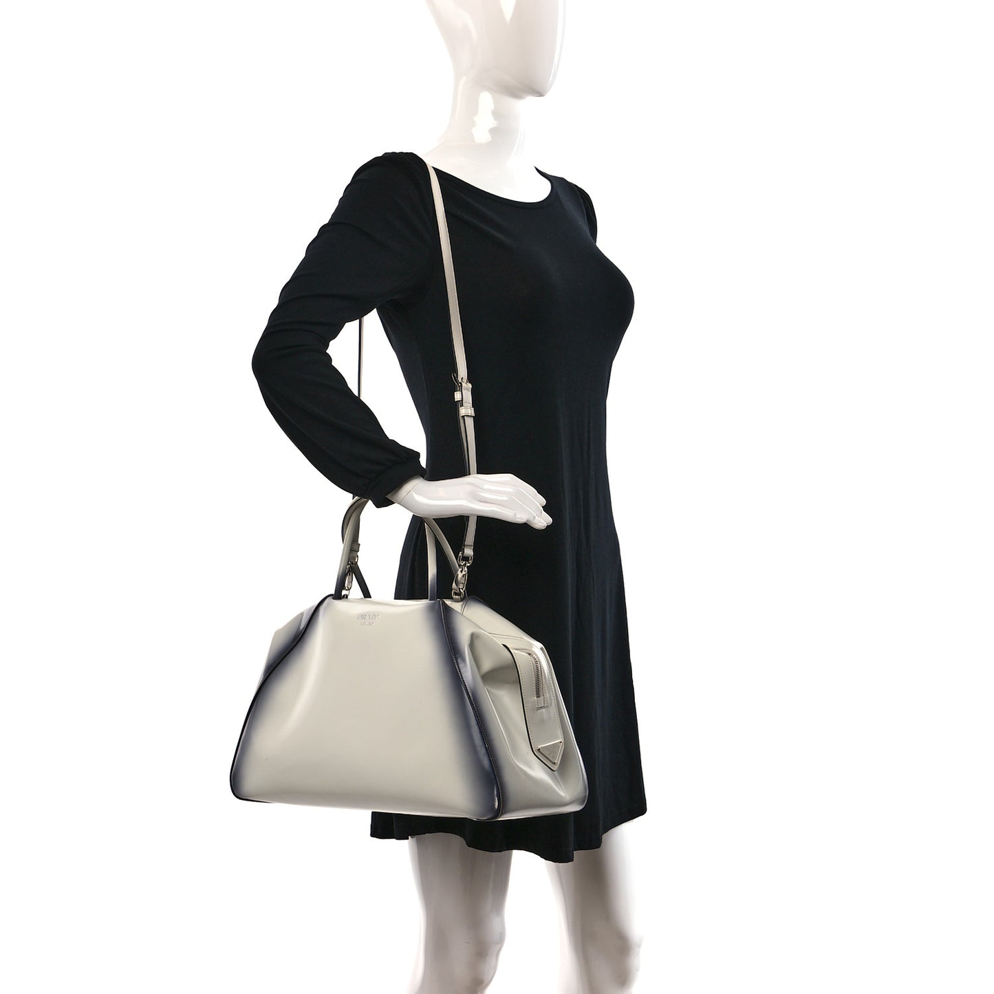 Spazzolato Large Supernova Handbag White Sfumato