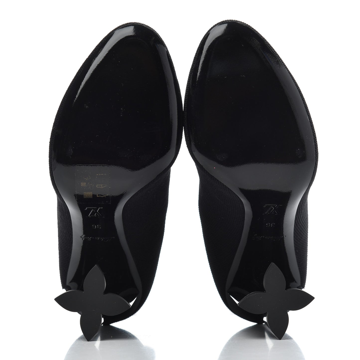 Stretch Fabric New Wave Silhouette Ankle Boots 36 Black