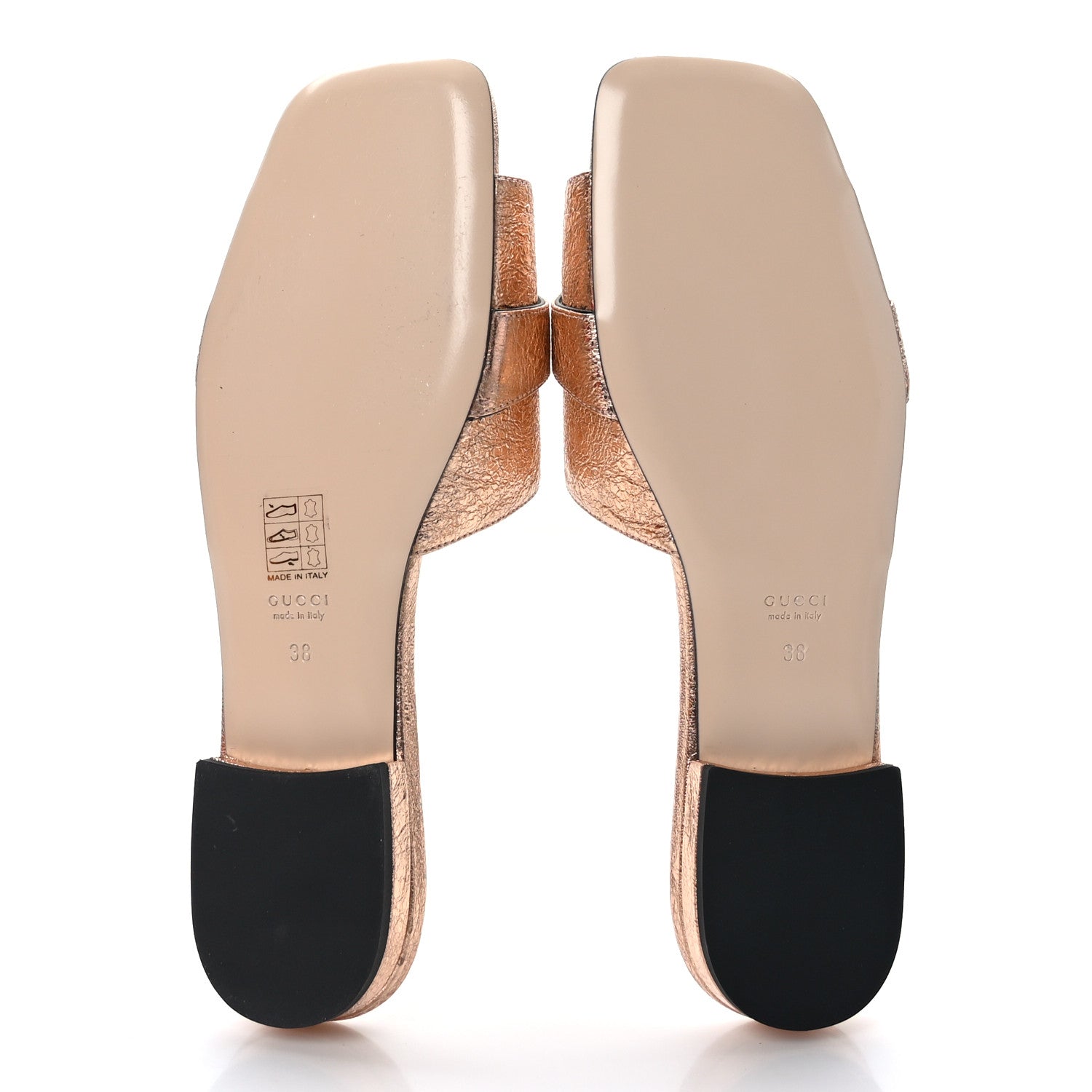 Gucci Galassia GG Marmont Flat Slide Sandals 38 Salmone 5 of 9