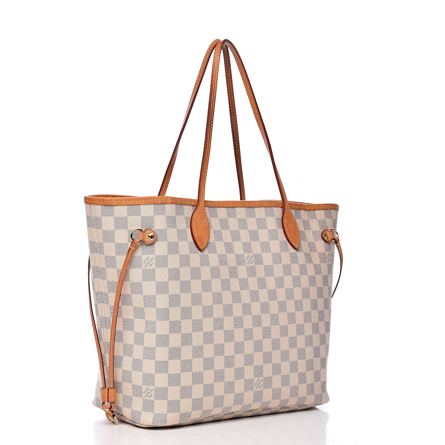 Louis Vuitton Damier Azur Neo Neverfull MM Rose Ballerine 3 of 17